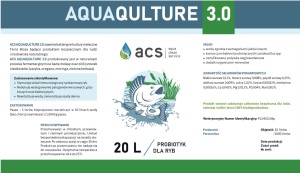 ACS AQUACULTURE 3.0 – probiotyk dla ryb z dodatkiem ziół 20 litrów
